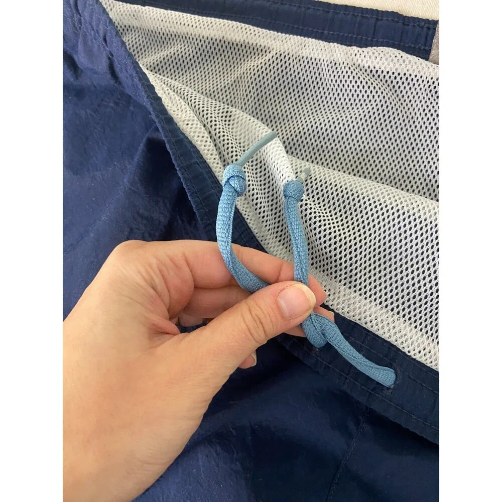 Nike Men's XXL Swim Trunks Blue Shorts Bathing Suit Drawstring Mesh Pool STAINS